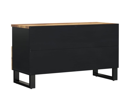 Mueble de TV madera mango y madera contrachapada 80x33x46 cm