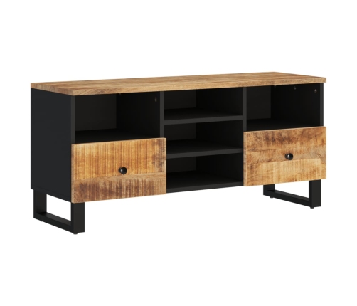 Mueble de TV madera mango y madera de ingeniería 100x33x46 cm