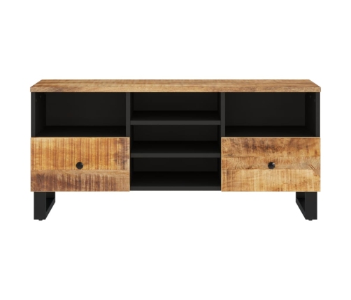 Mueble de TV madera mango y madera de ingeniería 100x33x46 cm