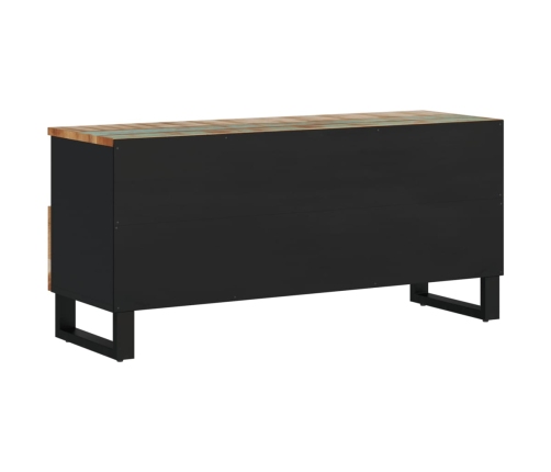 Mueble de TV madera reciclada madera de ingeniería 100x33x46 cm