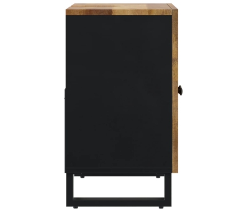 Mueble de lavabo madera mango y madera ingeniería 62x33x58 cm