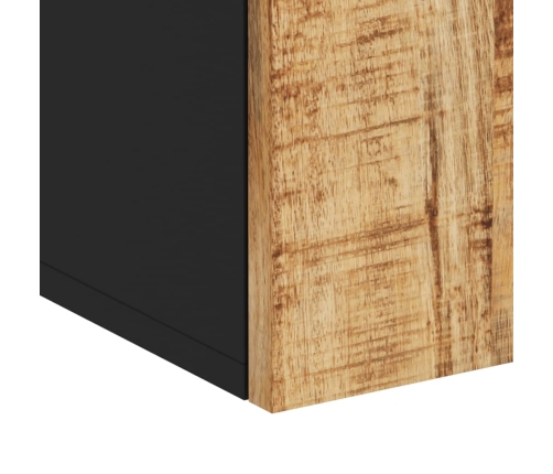 Armario de baño de pared madera maciza de mango 38x33x48 cm