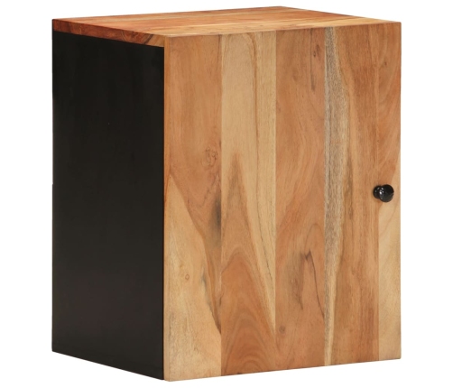 Armario de baño de pared madera maciza de acacia 38x33x48 cm