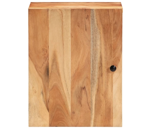 Armario de baño de pared madera maciza de acacia 38x33x48 cm