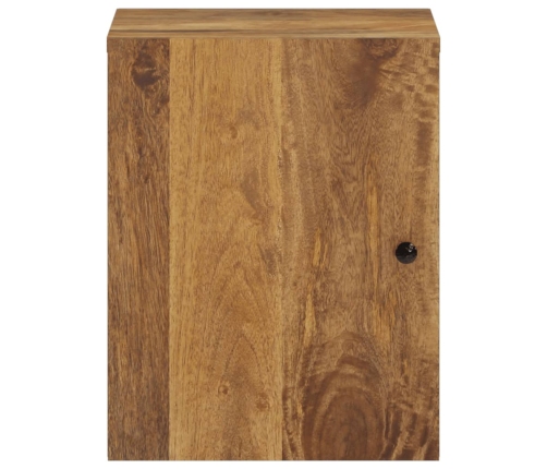 Armario de baño de pared madera maciza de mango 38x33x48 cm