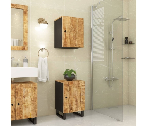 Mueble de baño madera maciza de mango 38x33x58 cm