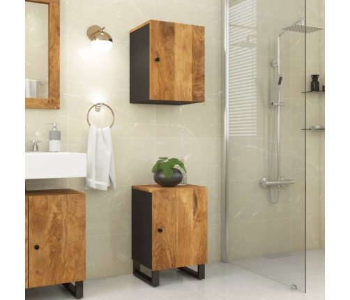 Mueble de baño madera maciza de mango 38x33x58 cm