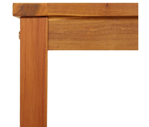 Banco de jardín madera maciza de acacia 110x35x45 cm