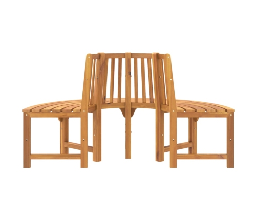 Banco de árbol semicircular madera maciza eucalipto Ø160 cm