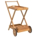 Carrito camarera madera maciza de acacia 54x87x90 cm