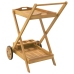 Carrito camarera madera maciza de acacia 54x87x90 cm