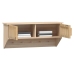 Armario pared ganchos madera contrachapada 80x24x35,5 cm