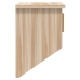 Armario pared ganchos madera contrachapada 80x24x35,5 cm