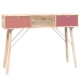 Mesa consola con cajones madera contrachapada 105x30x75 cm