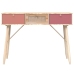 vidaXL Mesa consola con cajones madera contrachapada 105x30x75 cm