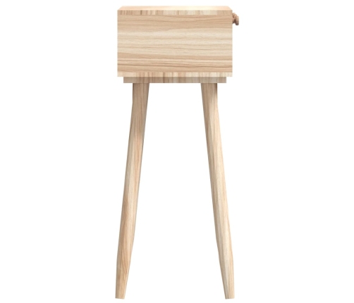 vidaXL Mesa consola con cajones madera contrachapada 105x30x75 cm