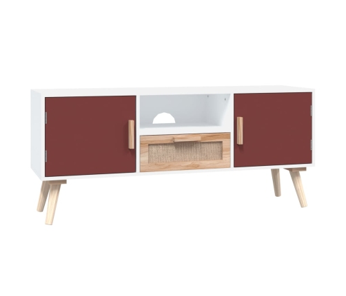 Mueble de TV con puertas madera contrachapada 105x30x45 cm