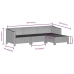 Set de muebles de jardín 4 pzas y cojines ratán sintético gris
