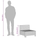 Set de muebles de jardín 2 pzas cojines ratán sintético gris