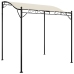 Toldo acero y tela color crema 2x2,3 m 180 g/m²