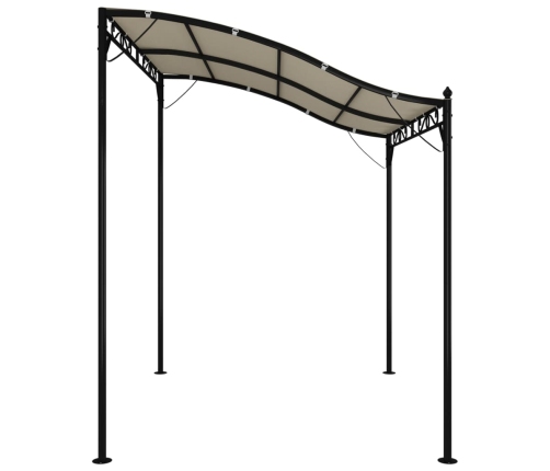 Toldo acero y tela color crema 2x2,3 m 180 g/m²