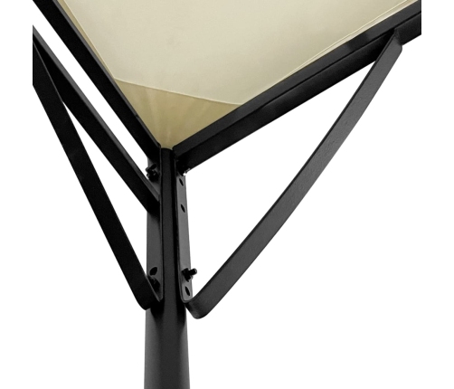 Toldo acero y tela color crema 2x2,3 m 180 g/m²