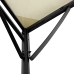 Toldo acero y tela color crema 2x2,3 m 180 g/m²