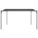 Toldo acero y tela gris antracita 4x3 m 180 g/m²