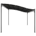 Toldo acero y tela gris antracita 4x3 m 180 g/m²