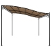 Toldo acero y tela gris taupe 4x3 m 180 g/m²