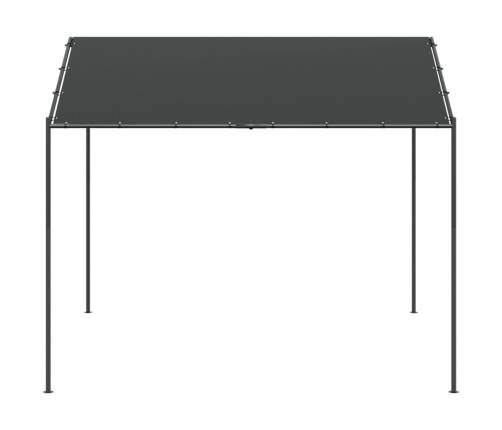 Carpa acero y tela gris antracita 3x3 m