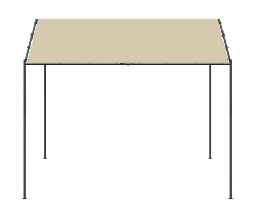 Carpa acero y tela beige 3x3 m