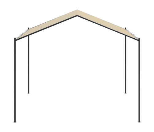 Carpa acero y tela beige 3x3 m