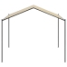 Carpa acero y tela beige 3x3 m