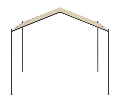 Carpa acero y tela beige 4x4 m