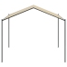 Carpa acero y tela beige 4x4 m