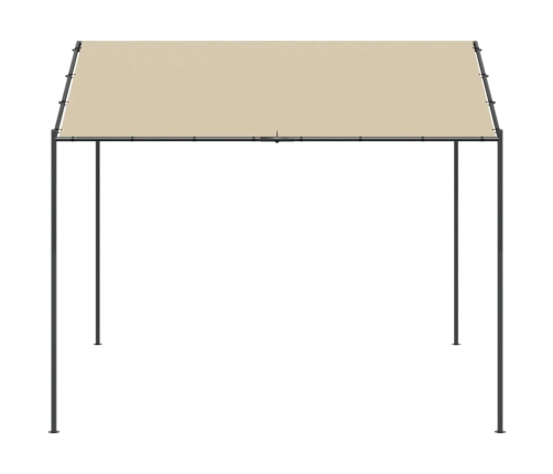 Carpa acero y tela beige 4x4 m