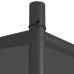 Cenador acero y tela gris antracita 3x3 m 180 g/m²