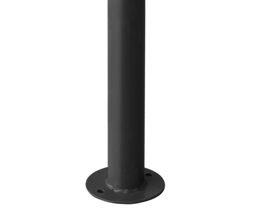 Cenador acero y tela gris antracita 3x3 m 180 g/m²