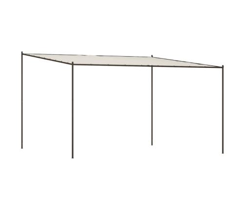 Cenador de acero y tela blanco 4x4 180 g/m²