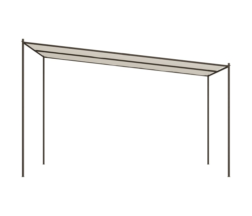 Cenador de acero y tela blanco 4x4 180 g/m²