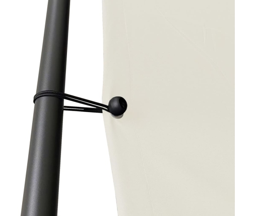 Cenador de acero y tela blanco 4x4 180 g/m²