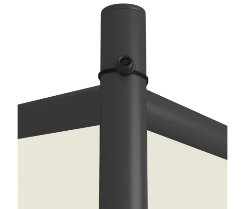 Cenador de acero y tela blanco 4x4 180 g/m²
