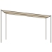 Cenador acero y tela beige 4x4 m 180 g/m²