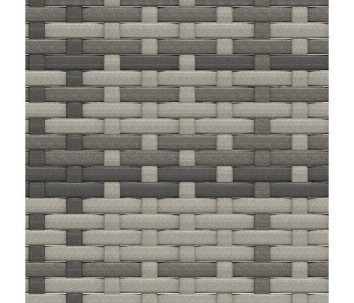 Set de muebles de jardín 2 pzas cojines ratán sintético gris