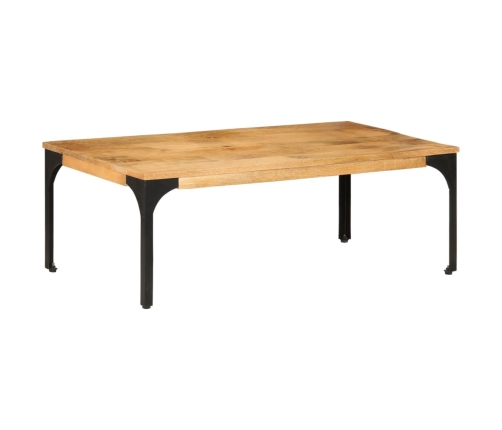 Mesa de centro de madera maciza mango 100x55x35 cm