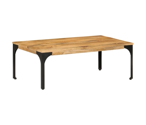 Mesa de centro de madera maciza mango 100x55x35 cm