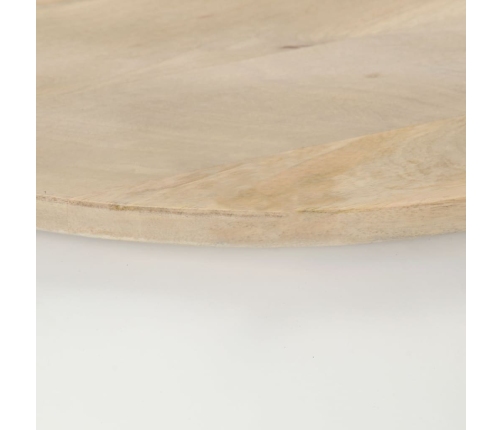 vidaXL Mesa de centro de madera maciza de mango blanca 51x51x27 cm