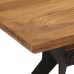 Banco de comedor madera maciza acacia y acero 110x40x46 cm