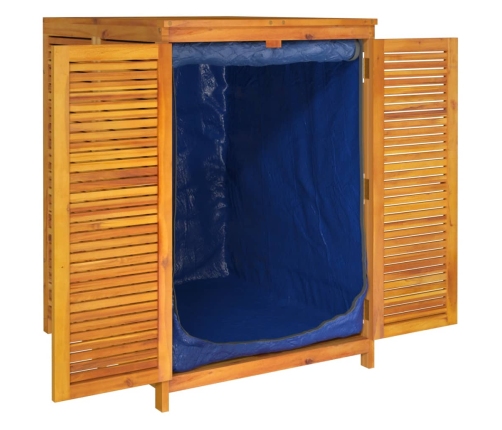 Caja de almacenaje de jardín madera maciza acacia 70x87x104 cm